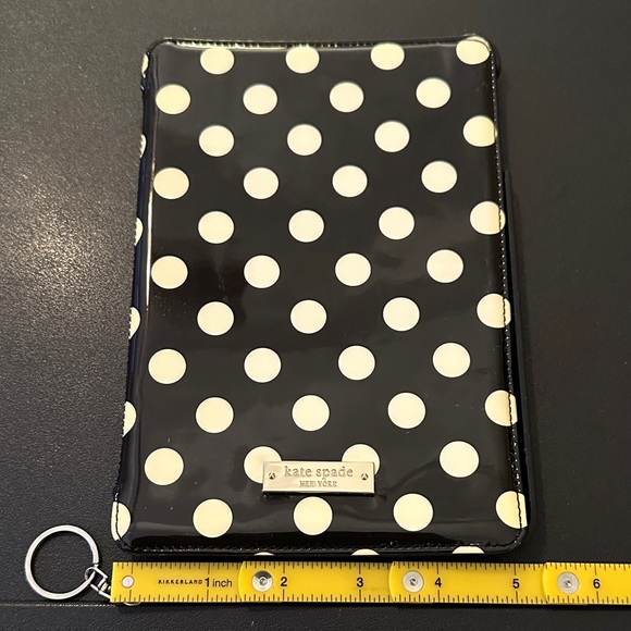 Kate Spade Black and Cream Polka Dot Tablet Case - Picture 1 of 4